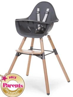Childhome Evolu-Evolu Chaise Haute - Réglable En Hauteur (50-75 Cm/*90 Cm) -