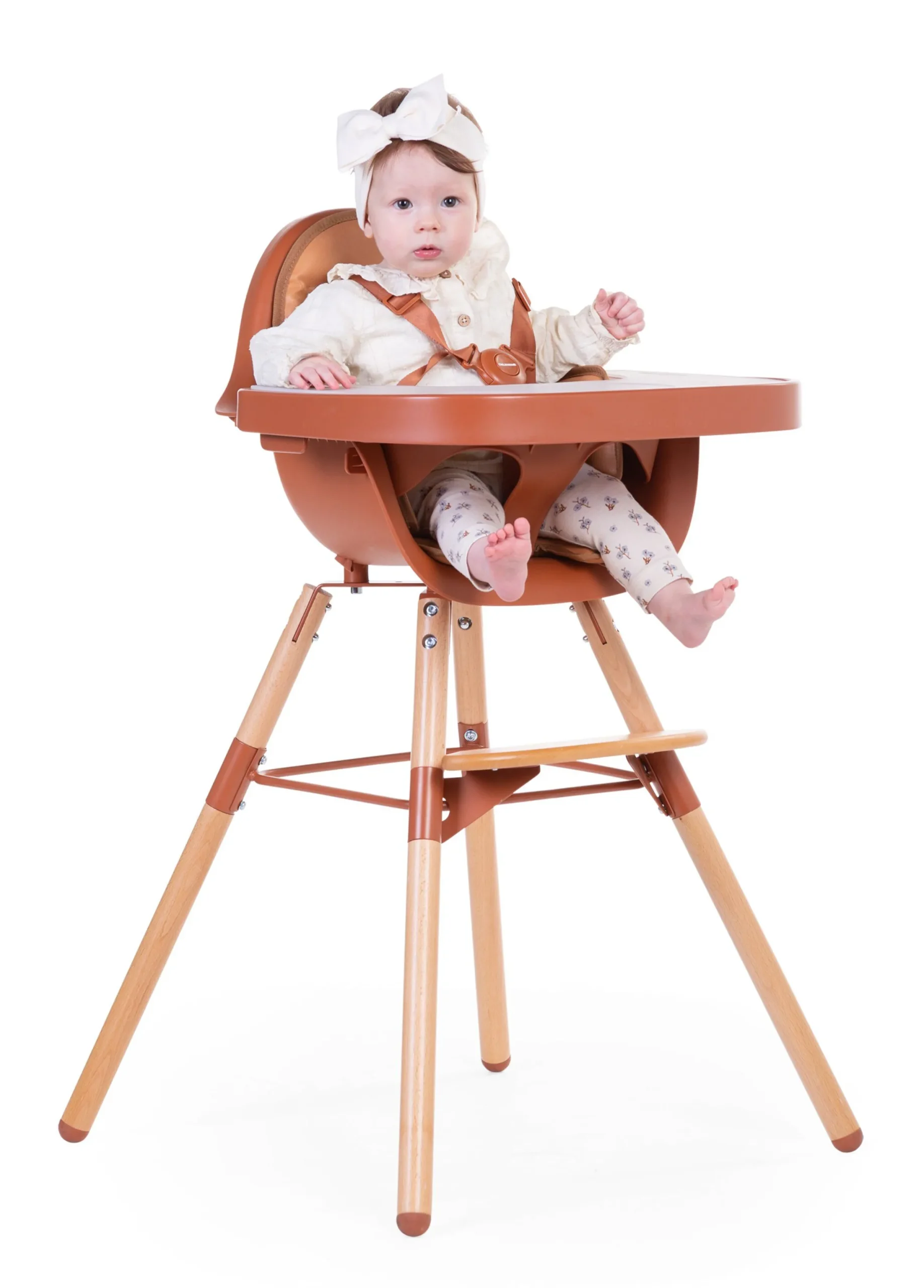 Childhome Coussins Pour Chaise Haute|Evolu Accessoires-Evolu Coussin - Cuir - Nude