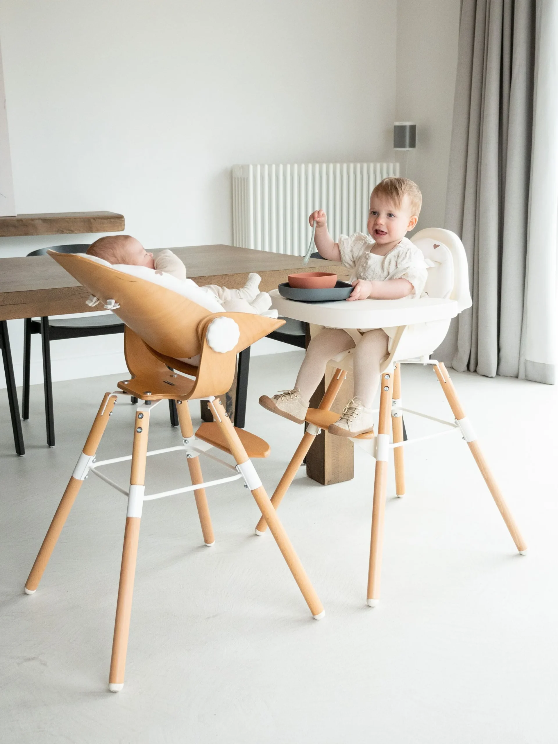 Childhome Coussins Pour Chaise Haute|Evolu Accessoires-Evolu Coussin Pour Chaise Haute - Jersey - Hearts