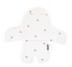 Childhome Coussins Pour Chaise Haute|Evolu Accessoires-Evolu Coussin Pour Chaise Haute - Jersey - Hearts
