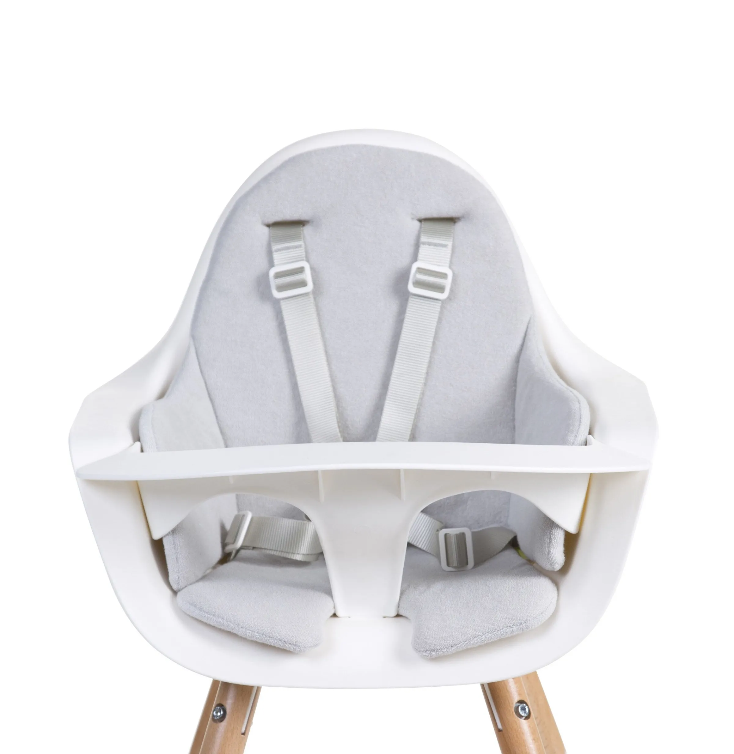 Childhome Coussins Pour Chaise Haute|Evolu Accessoires-Evolu Coussin Pour Chaise Haute - Eponge - Pastel Gris Souri