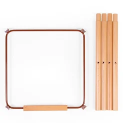 Childhome Evowood|Evolu Accessoires-Evolu Extra Set De Pieds Longues + Repose Pieds - Bois - Rou