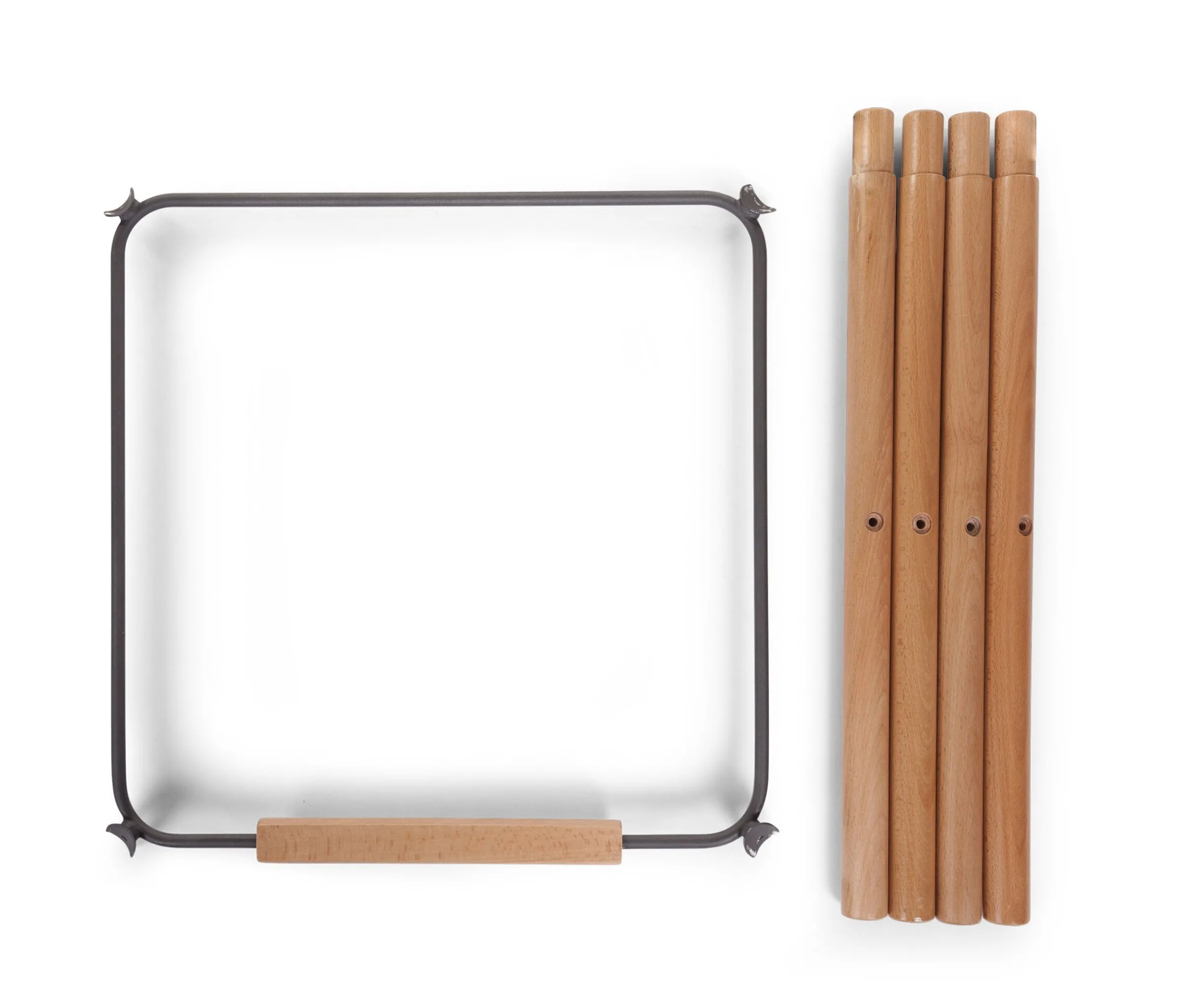 Childhome Evolu Accessoires|Evolu-Evolu Extra Set De Pieds Longues + Repose Pieds - Bois - Ant