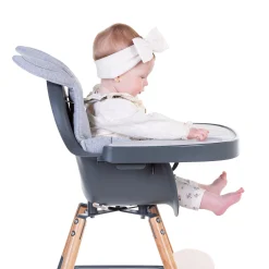 Childhome Evolu Accessoires|Evolu-Evolu Tablette De Chaise - Abs - Anthracite + Napperon En Si