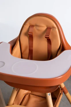 Childhome Evolu Accessoires|Evolu-Evolu Tablette De Chaise - Abs - Rouille + Napperon En Silic