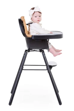 Childhome Evolu Accessoires|Evolu-Evolu Tablette De Chaise - Abs - Noir + Napperon En Silicone