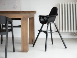 Childhome Evolu Accessoires|Evolu-Evolu Tablette De Chaise - Abs - Noir + Napperon En Silicone