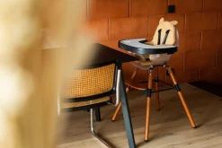 Childhome Evolu Accessoires|Evolu-Evolu Tablette De Chaise - Abs - Noir + Napperon En Silicone