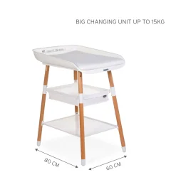 Childhome Tables À Langer-Evolux Table A Langer - Naturel Blanc
