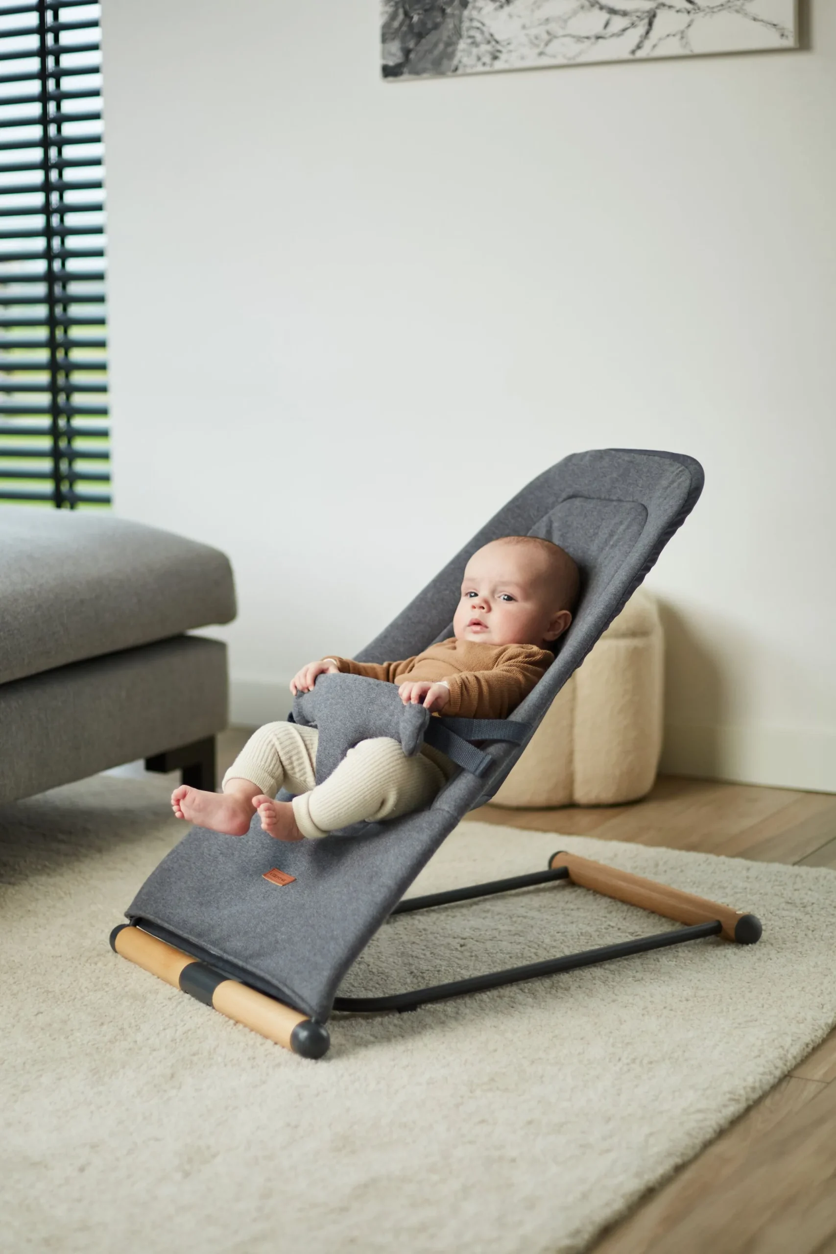 Childhome Transats-Evolux Transat Pliable - Naturel Anthracite
