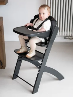 Childhome Evosit-EVOSIT Chaise Evolutive + Tablette - Noir