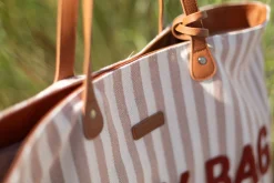 Childhome Family Bag|Family Bag-Family Bag Sac à Langer - Rayures - Nude/Terracotta