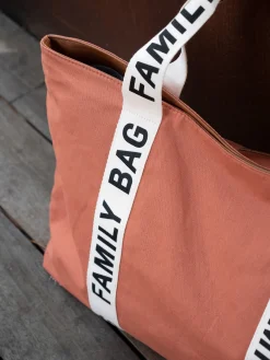Childhome Signature Collection|Family Bag-Family Bag Sac A Langer - Signature - Canvas - Terracotta