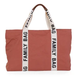 Childhome Signature Collection|Family Bag-Family Bag Sac A Langer - Signature - Canvas - Terracotta