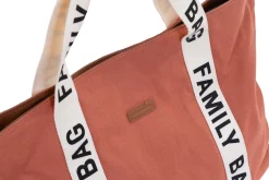 Childhome Signature Collection|Family Bag-Family Bag Sac A Langer - Signature - Canvas - Terracotta