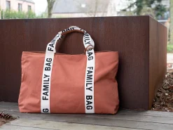 Childhome Signature Collection|Family Bag-Family Bag Sac A Langer - Signature - Canvas - Terracotta