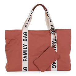 Childhome Signature Collection|Family Bag-Family Bag Sac A Langer - Signature - Canvas - Terracotta