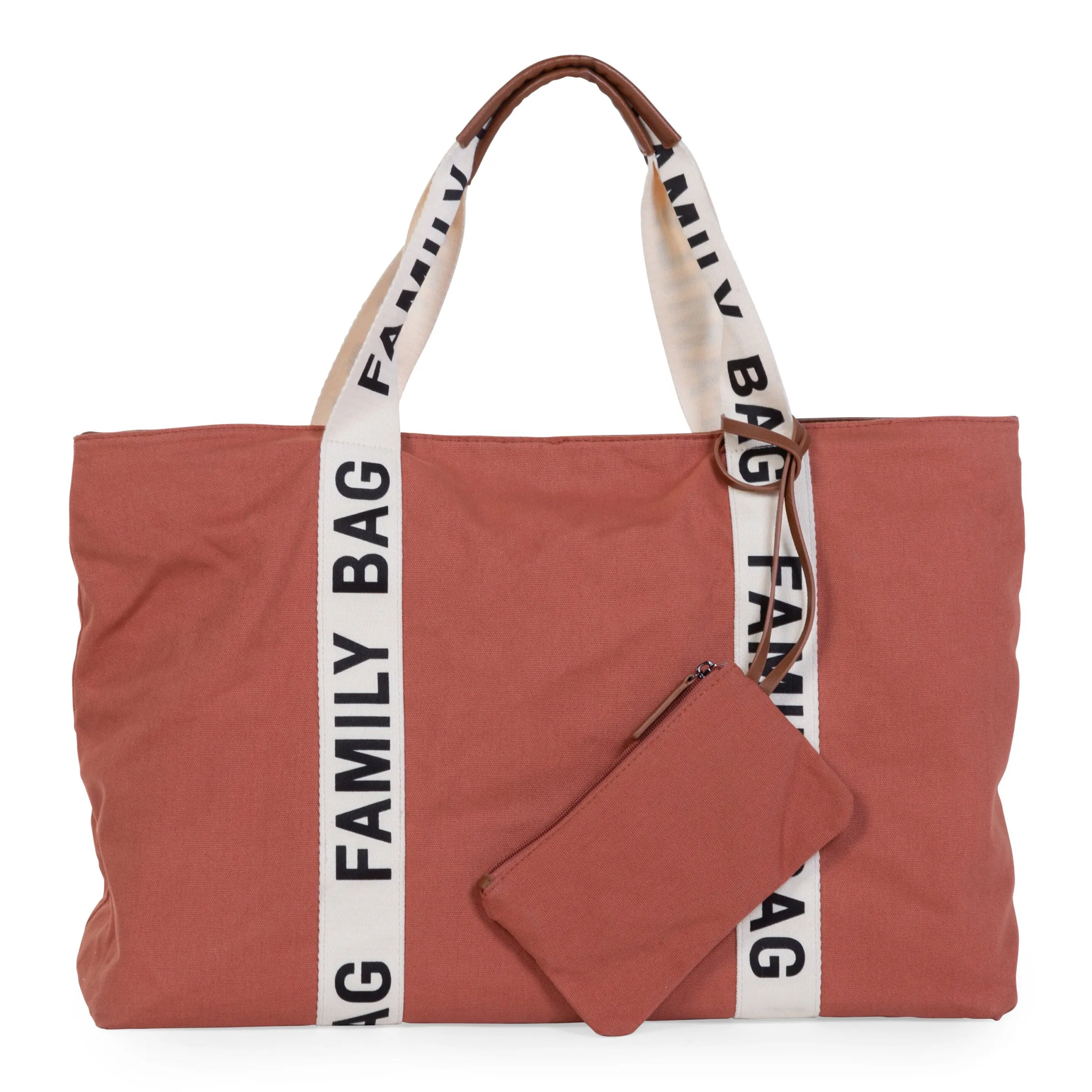 Childhome Signature Collection|Family Bag-Family Bag Sac A Langer - Signature - Canvas - Terracotta