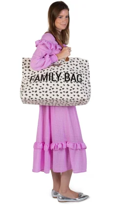 Childhome Family Bag|Family Bag-Family Bag Sac A Langer - Leopard