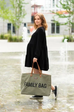 Childhome Family Bag|Family Bag-Family Bag Sac A Langer - Toile - Kaki