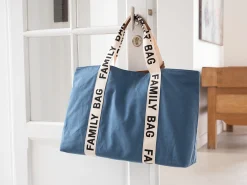 Childhome Signature Collection|Family Bag-Family Bag Sac A Langer - Signature - Canvas - Indigo