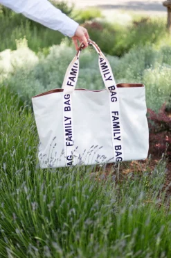 Childhome Signature Collection|Family Bag-Family Bag Sac A Langer - Signature - Canvas - Ecru