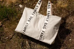 Childhome Signature Collection|Family Bag-Family Bag Sac A Langer - Signature - Canvas - Ecru