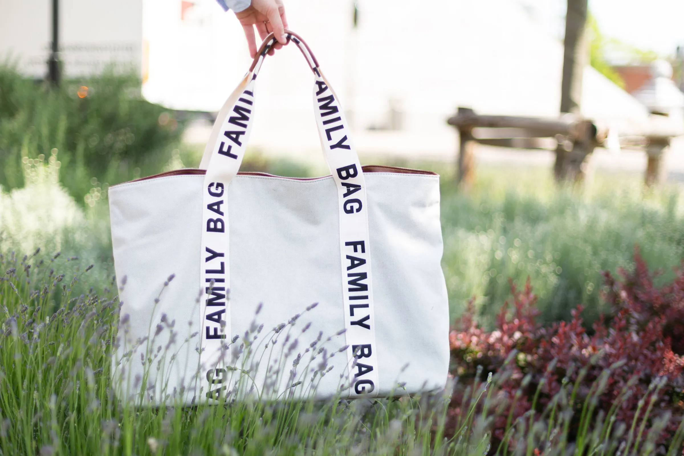 Childhome Signature Collection|Family Bag-Family Bag Sac A Langer - Signature - Canvas - Ecru