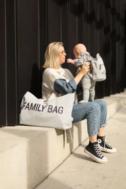 Childhome Family Bag|Family Bag-Family Bag Sac A Langer - Canvas - Gris