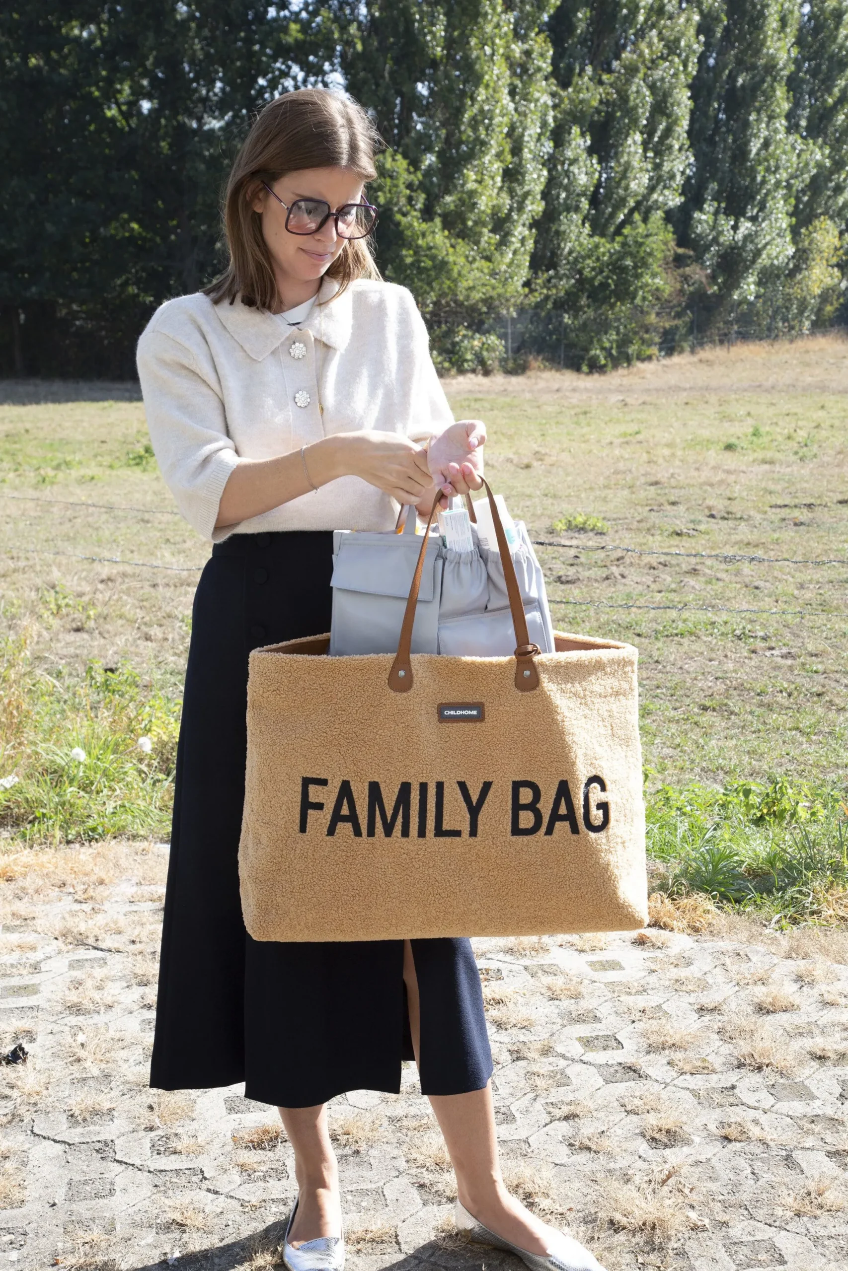 Childhome Family Bag|Family Bag-Family Bag Sac A Langer - Teddy Brun