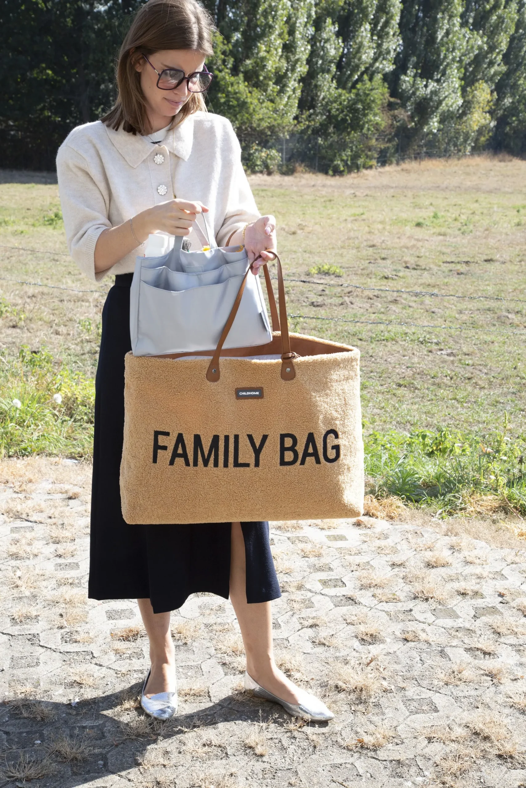 Childhome Family Bag|Family Bag-Family Bag Sac A Langer - Teddy Brun
