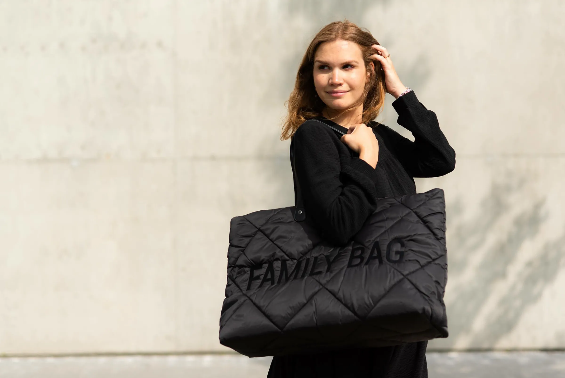 Childhome Family Bag|Family Bag-Family Bag Sac A Langer - Matelassé - Noir