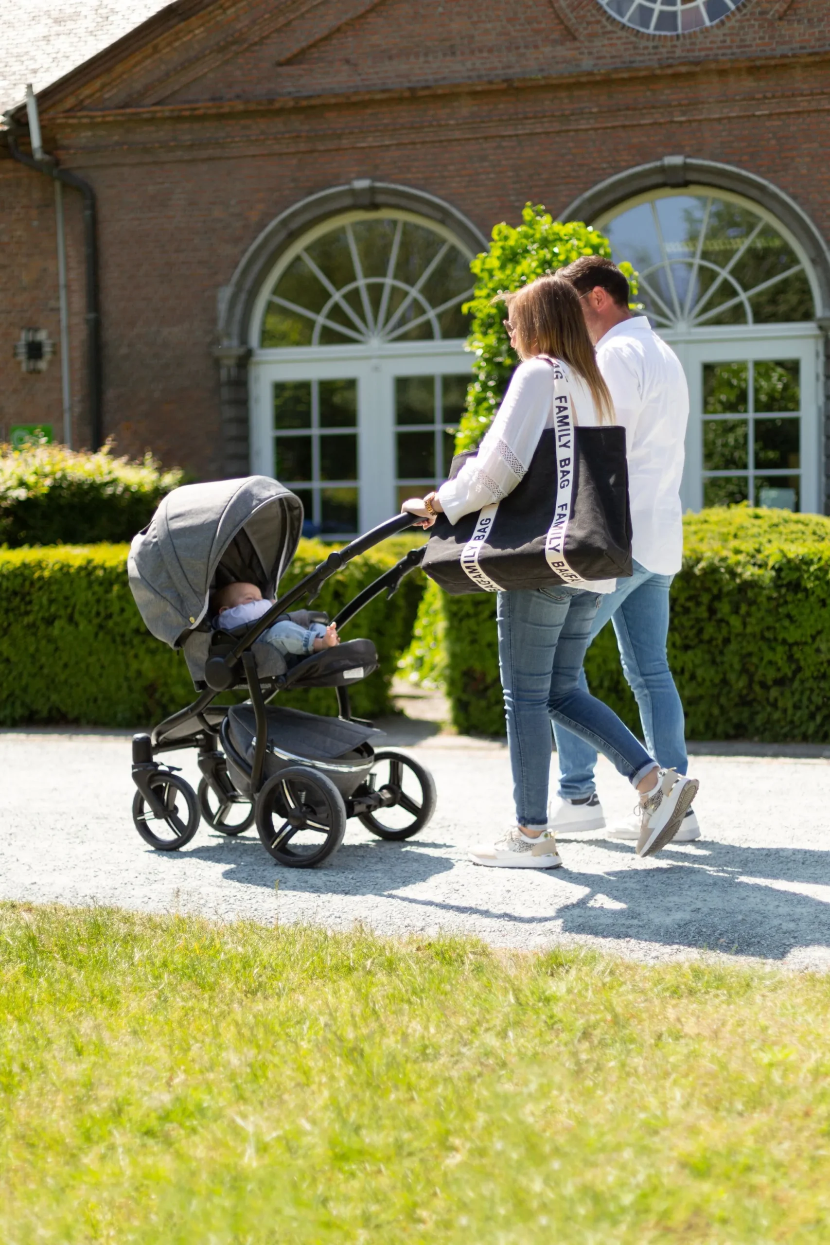 Childhome Signature Collection|Family Bag-Family Bag Sac A Langer - Signature - Canvas - Noir