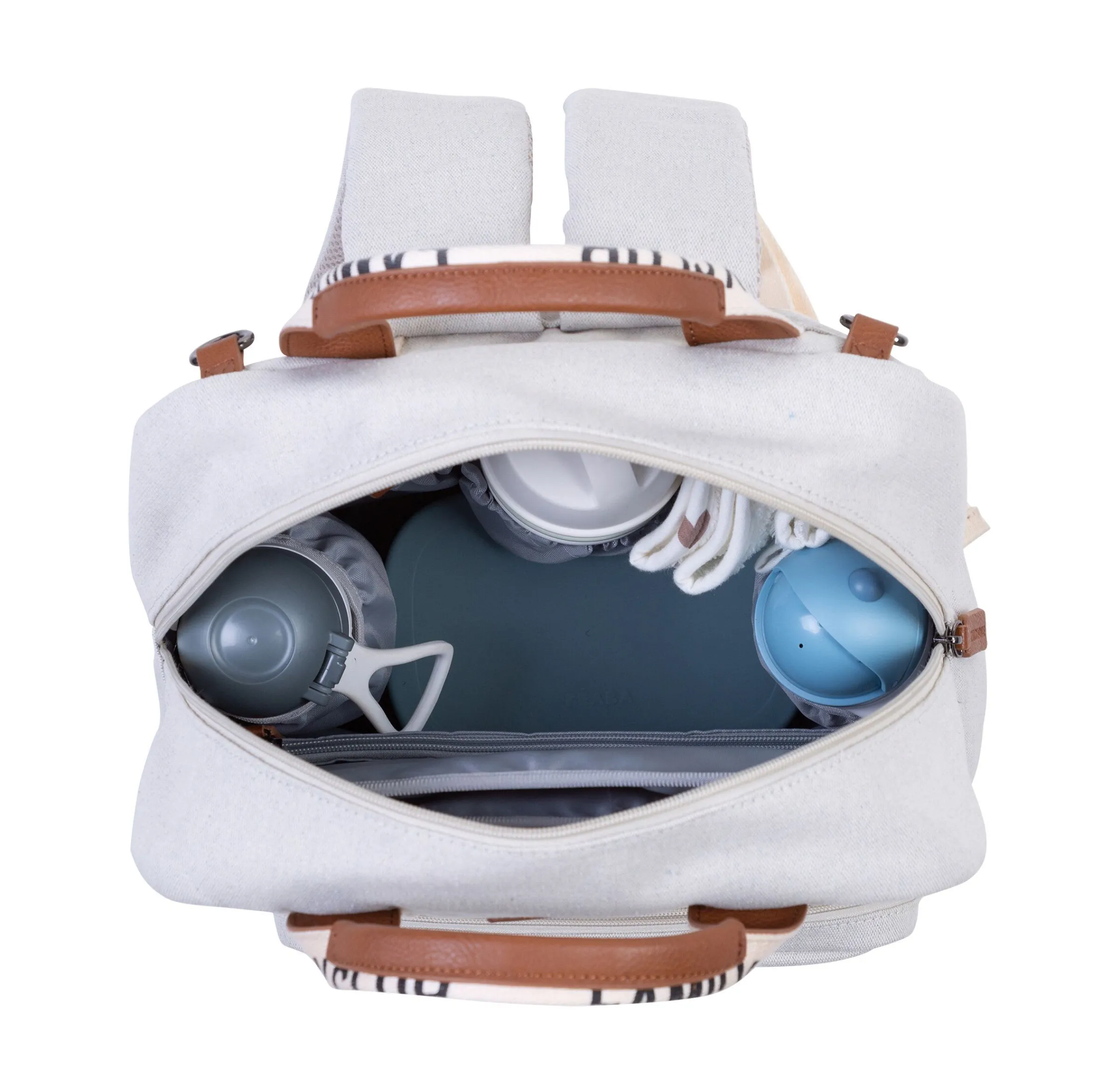 Childhome Signature Collection|Family Club-Family Club Signature Sac a Dos - Ecru