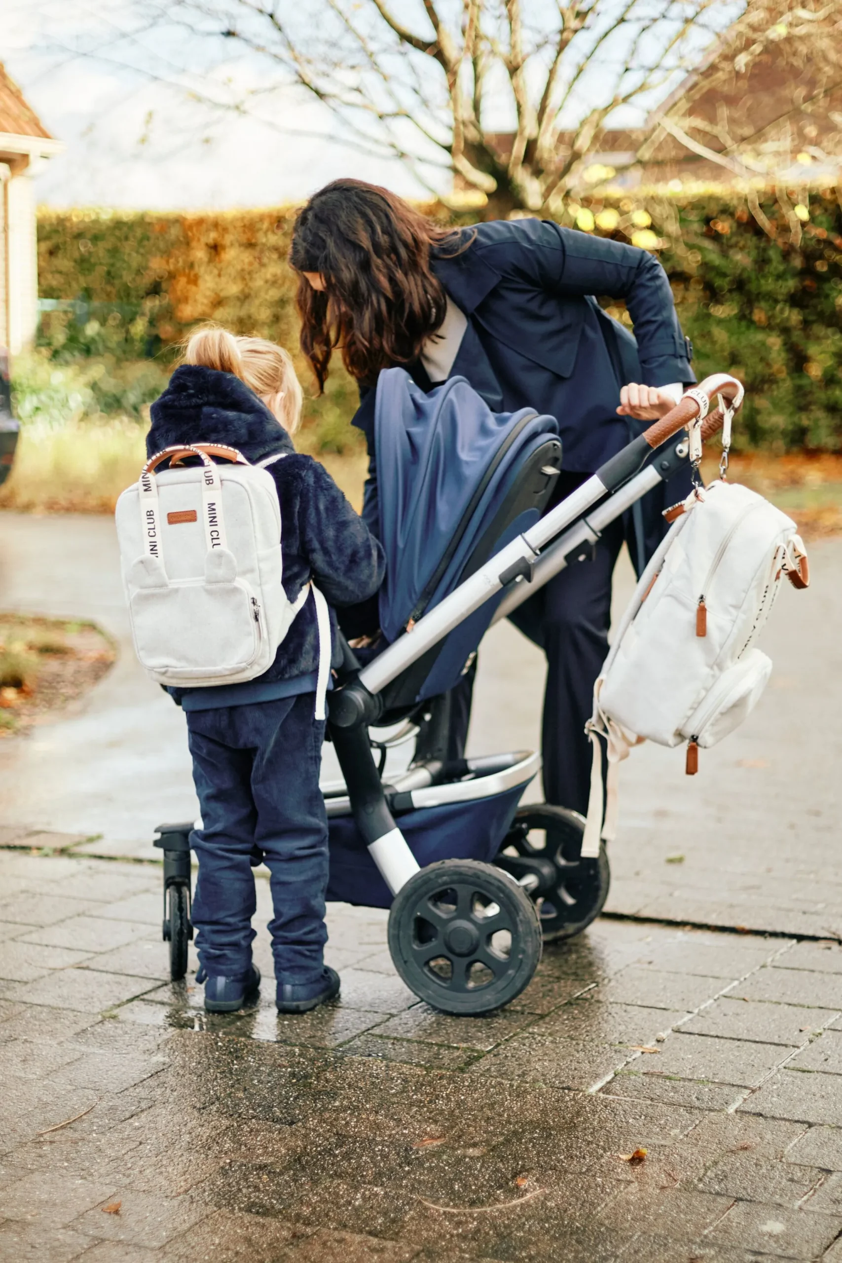 Childhome Signature Collection|Family Club-Family Club Signature Sac a Dos - Ecru