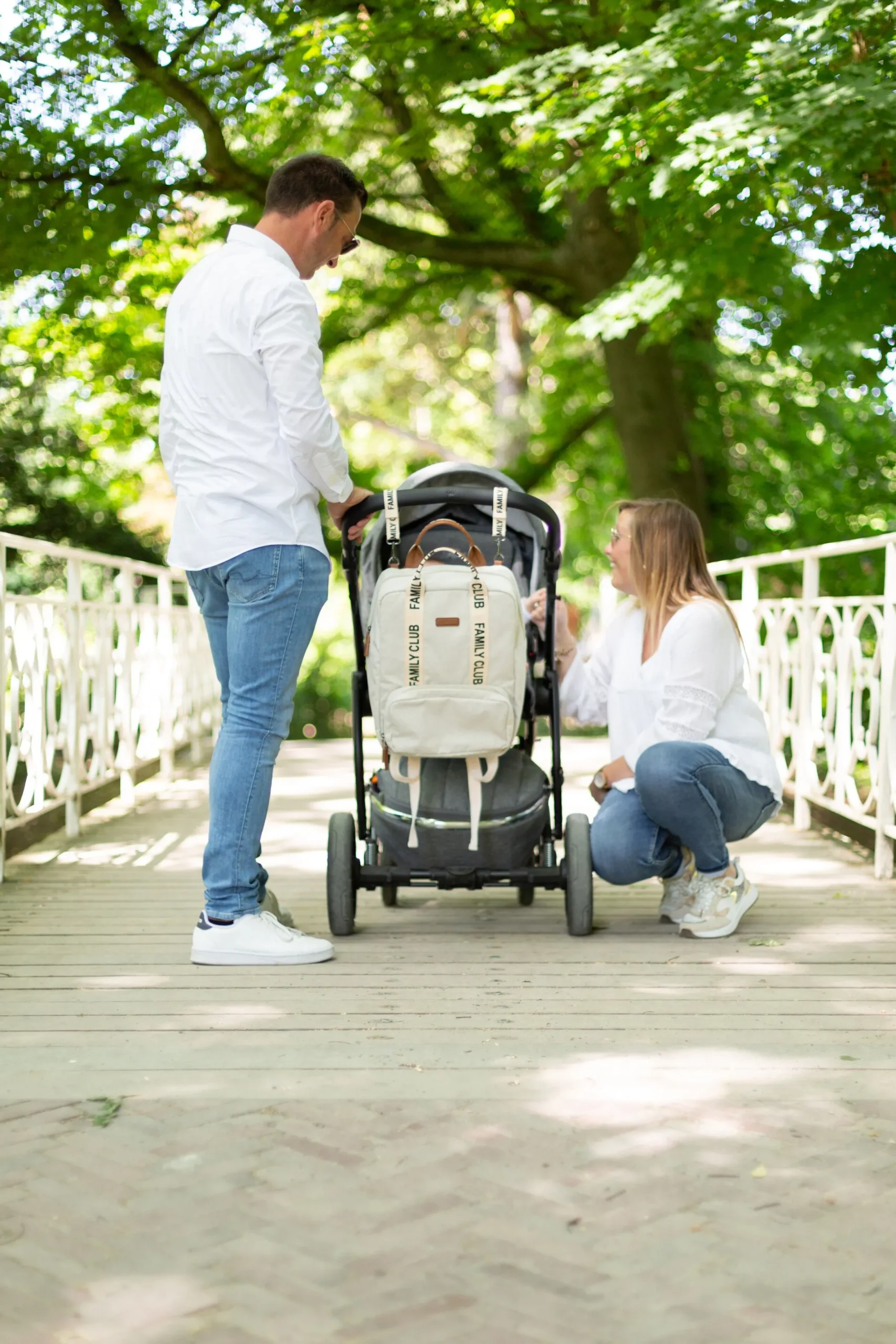 Childhome Signature Collection|Family Club-Family Club Signature Sac a Dos - Ecru