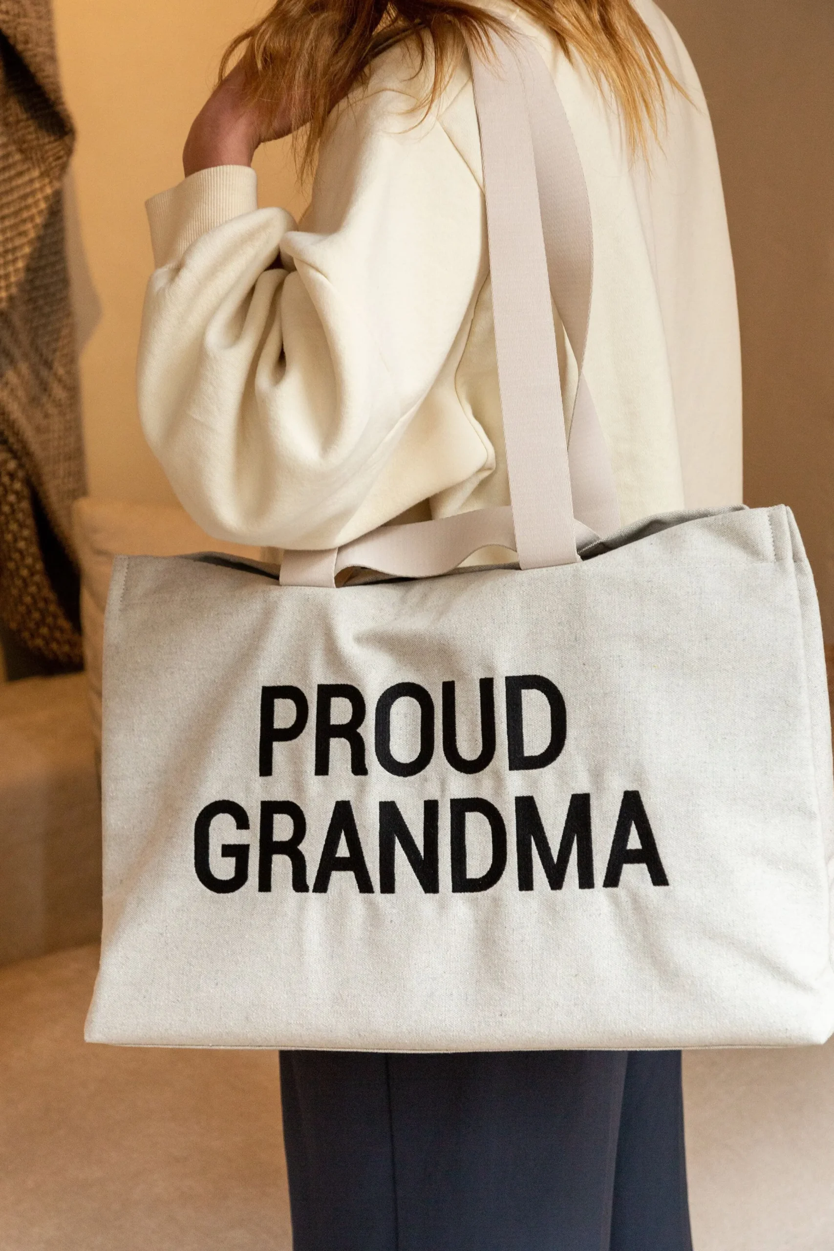 Childhome Grandparents Bag|Grandparents Bag-Grandma Bag - Toile - Ecru