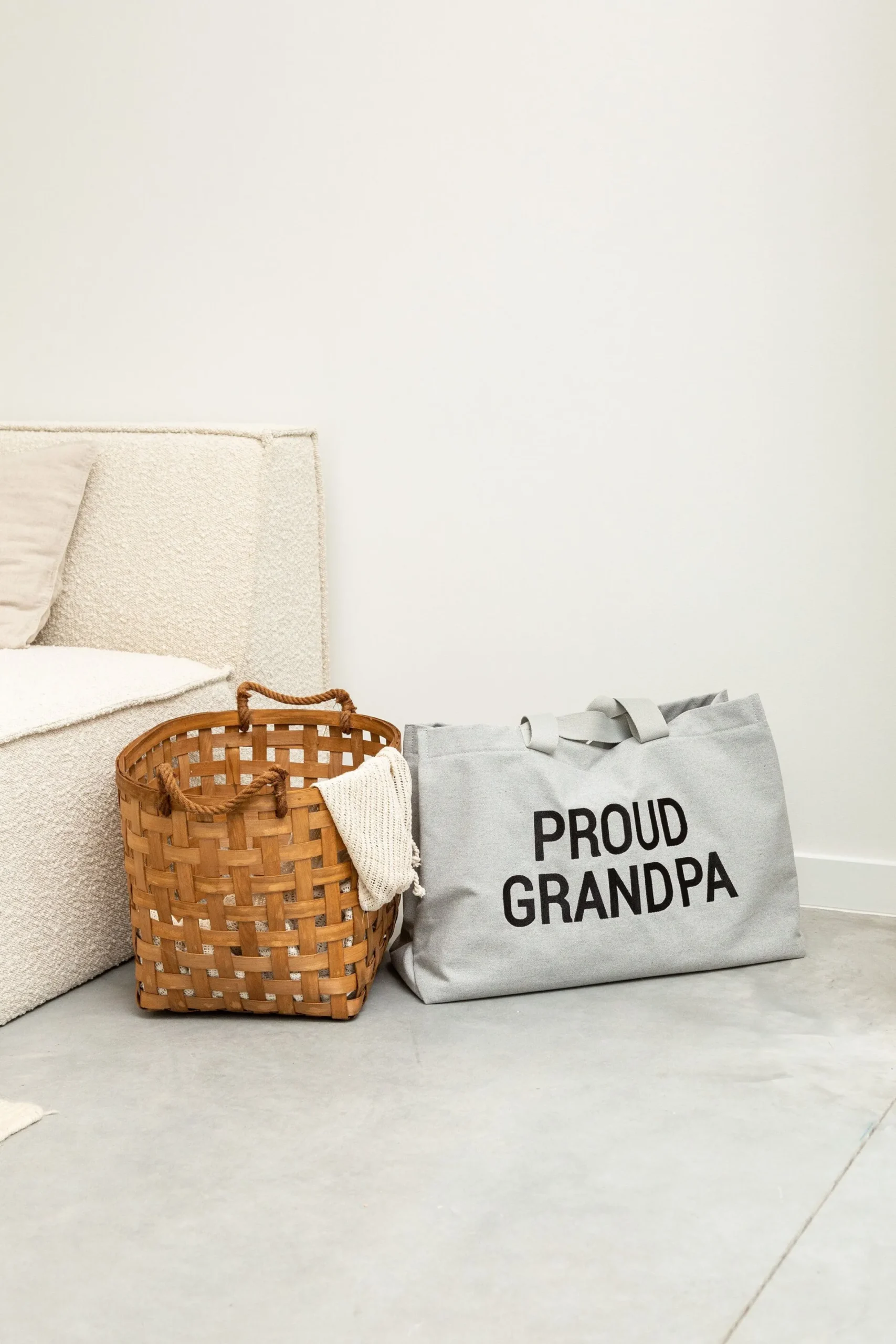 Childhome Grandparents Bag|Grandparents Bag-Grandpa Bag - Toile - Gris