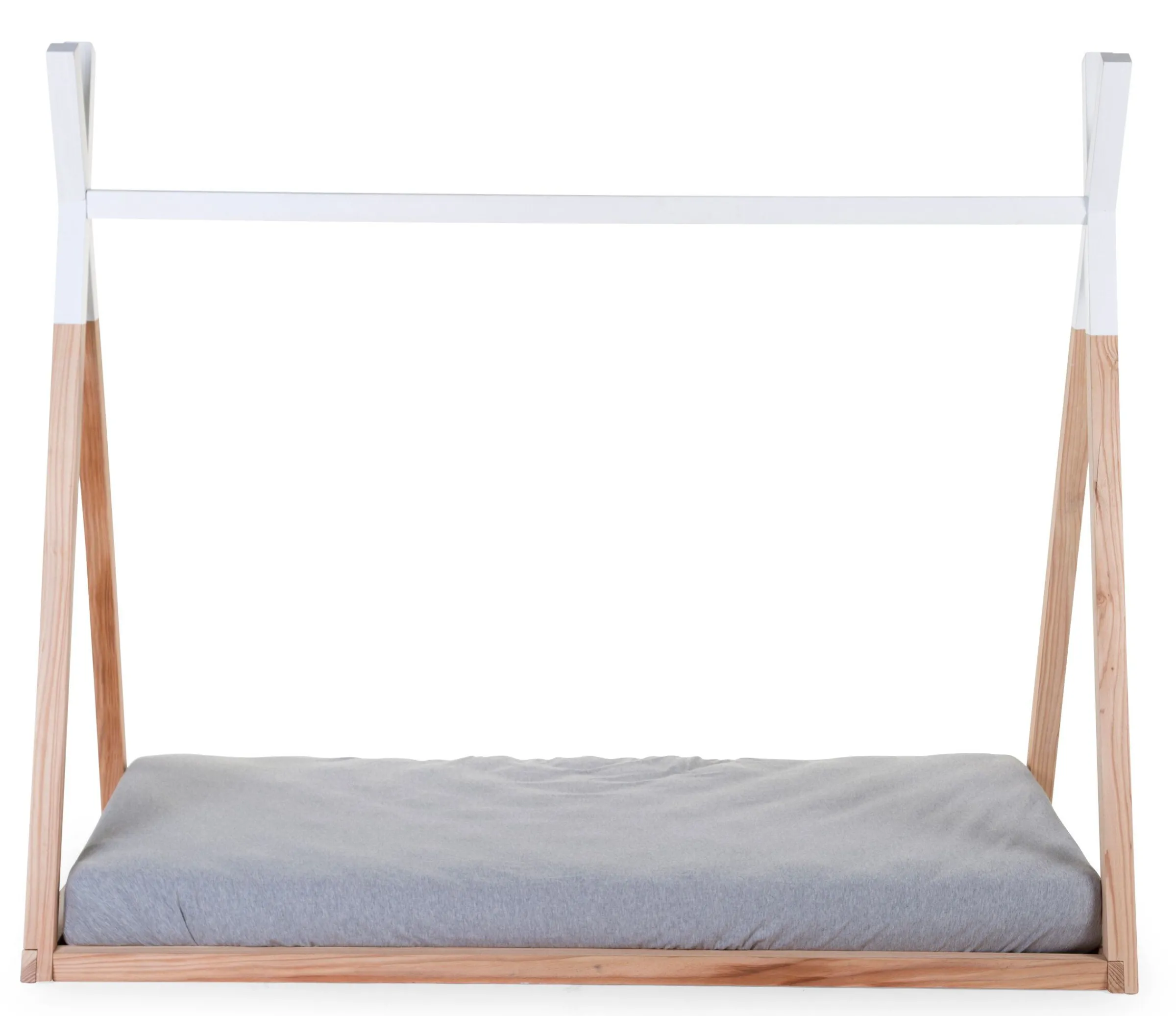 Childhome Cadres De Lit|Lits D'enfant Et De Bébé-Lit Tipi - 70x140 Cm - Bois - Naturel Blanc