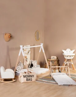 Childhome Cadres De Lit|Lits D'enfant Et De Bébé-Lit Tipi - 70x140 Cm - Bois - Naturel Blanc
