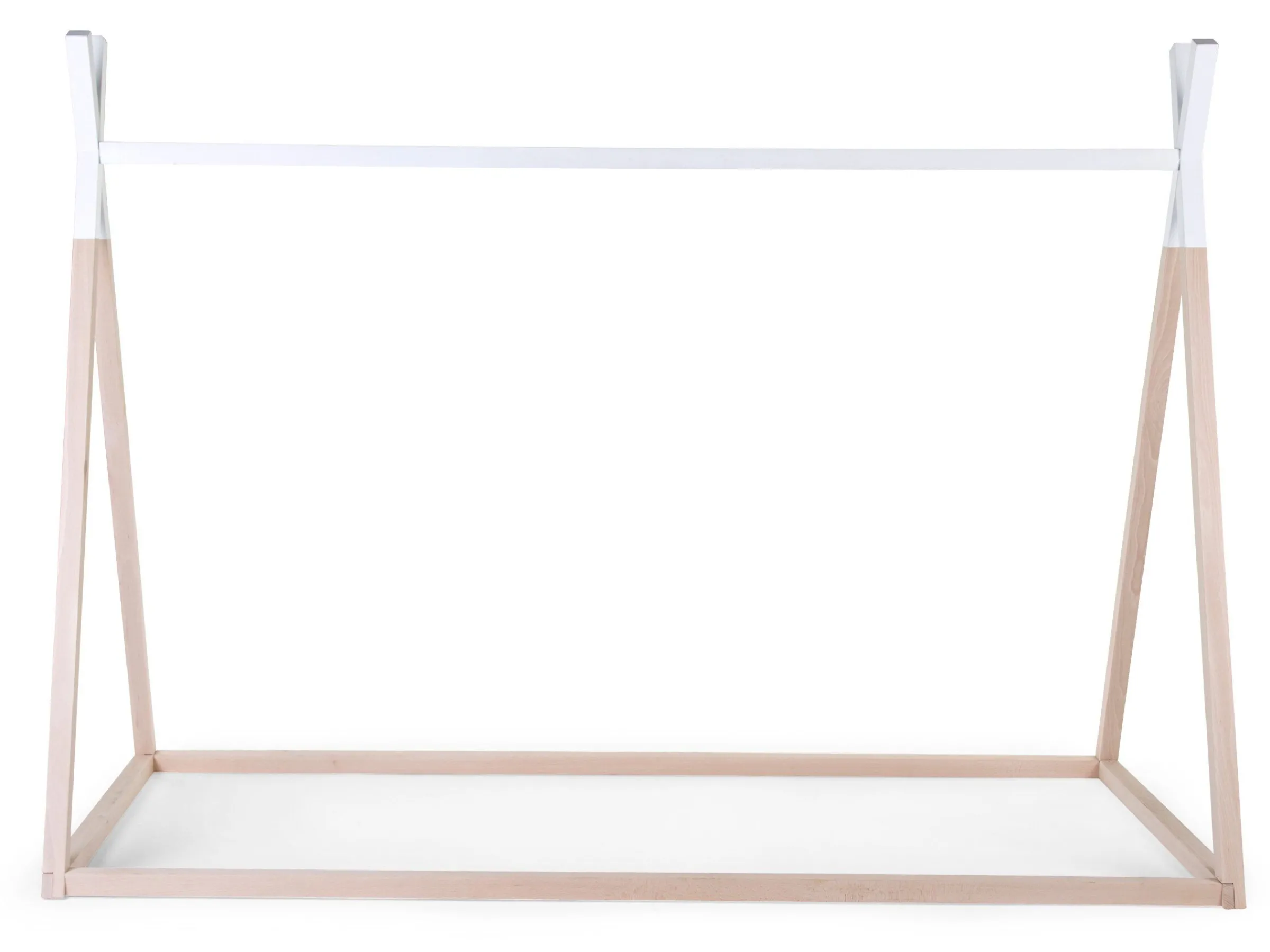 Childhome Cadres De Lit|Lits D'enfant Et De Bébé-Lit Tipi Junior - 90x200 Cm - Bois - Naturel Blanc