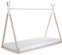 Childhome Cadres De Lit|Lits D'enfant Et De Bébé-Lit Tipi Junior - 90x200 Cm - Bois - Naturel Blanc
