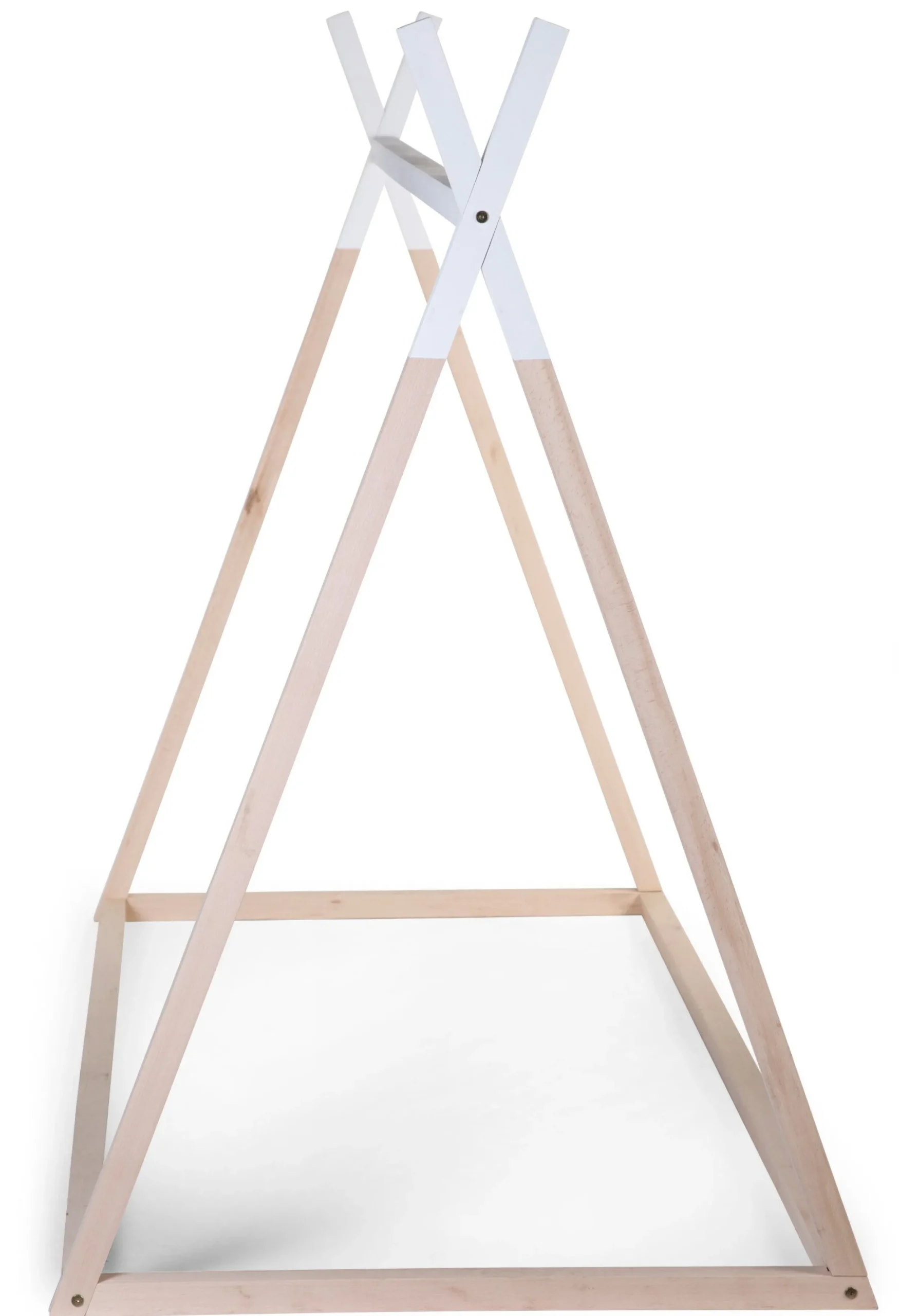 Childhome Cadres De Lit|Lits D'enfant Et De Bébé-Lit Tipi Junior - 90x200 Cm - Bois - Naturel Blanc