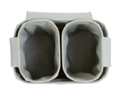 Childhome Paniers De Rangement-Lot de 3 paniers de rangement suspendus Polyester gris