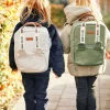 Childhome Kids Bags|Signature Collection-Mini Club Sac a dos Enfant - Signature - Canvas - Off white