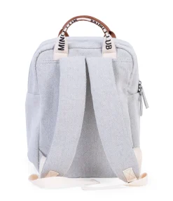 Childhome Kids Bags|Signature Collection-Mini Club Sac a dos Enfant - Signature - Canvas - Off white