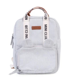 Childhome Kids Bags|Signature Collection-Mini Club Sac a dos Enfant - Signature - Canvas - Off white