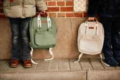 Childhome Kids Bags|Signature Collection-Mini Club Sac a dos Enfant - Signature - Canvas - Off white