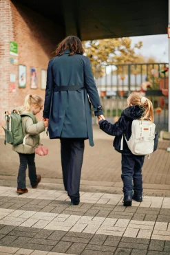 Childhome Kids Bags|Signature Collection-Mini Club Sac a dos Enfant - Signature - Canvas - Off white