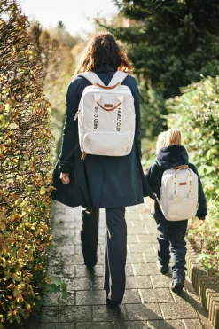 Childhome Kids Bags|Signature Collection-Mini Club Sac a dos Enfant - Signature - Canvas - Off white